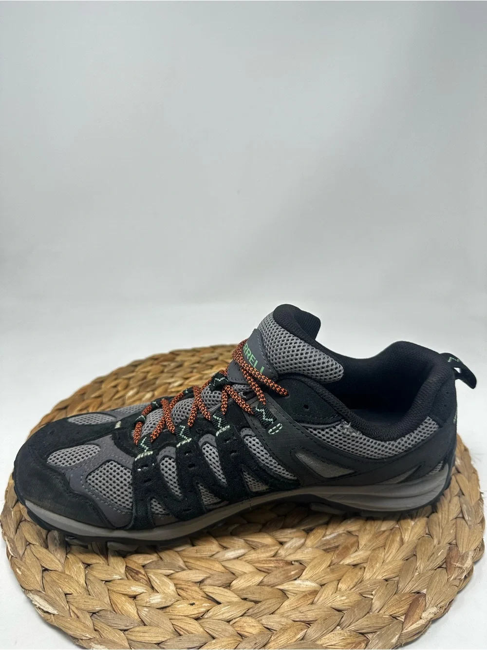 Merrell Accentor 3 Hiking Shoe Grey Black Orange Size 10 Men's